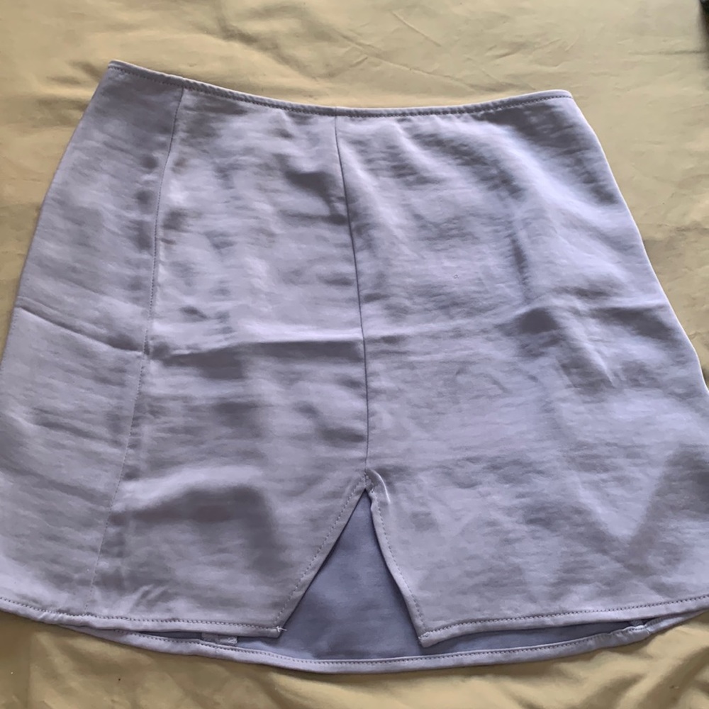 Forever 21 blue satin skirt